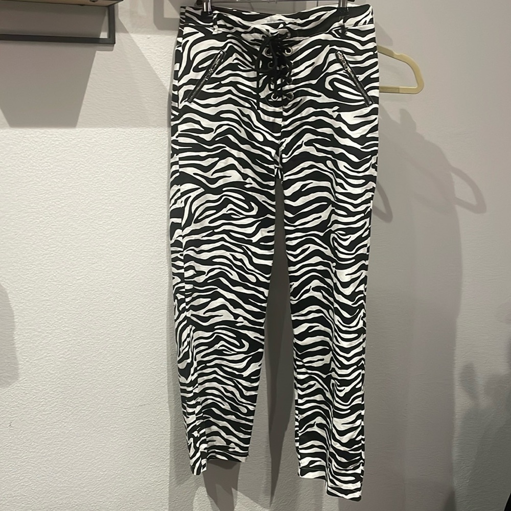 Beginning Boutique Tiger Lace Up Pants size AUS 12